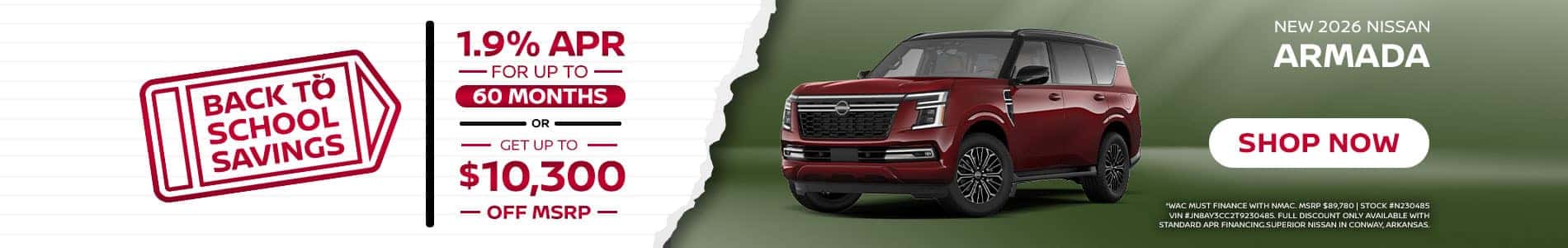 2026 Nissan Armada Promo