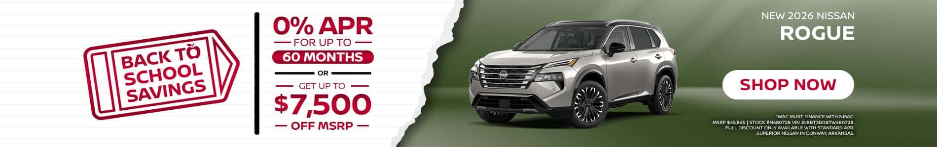 2026 Nissan Rogue Promo