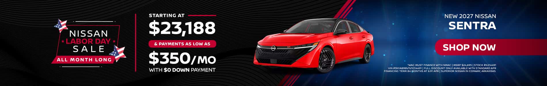 2026 Nissan Sentra Sales Promo