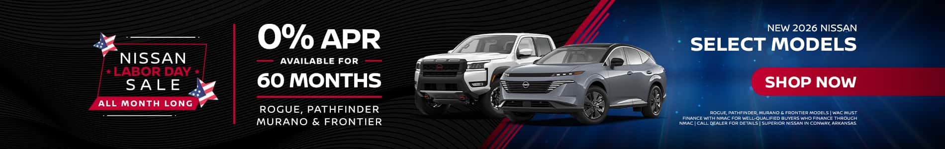 0% Financing on 2026 Nissan Promo