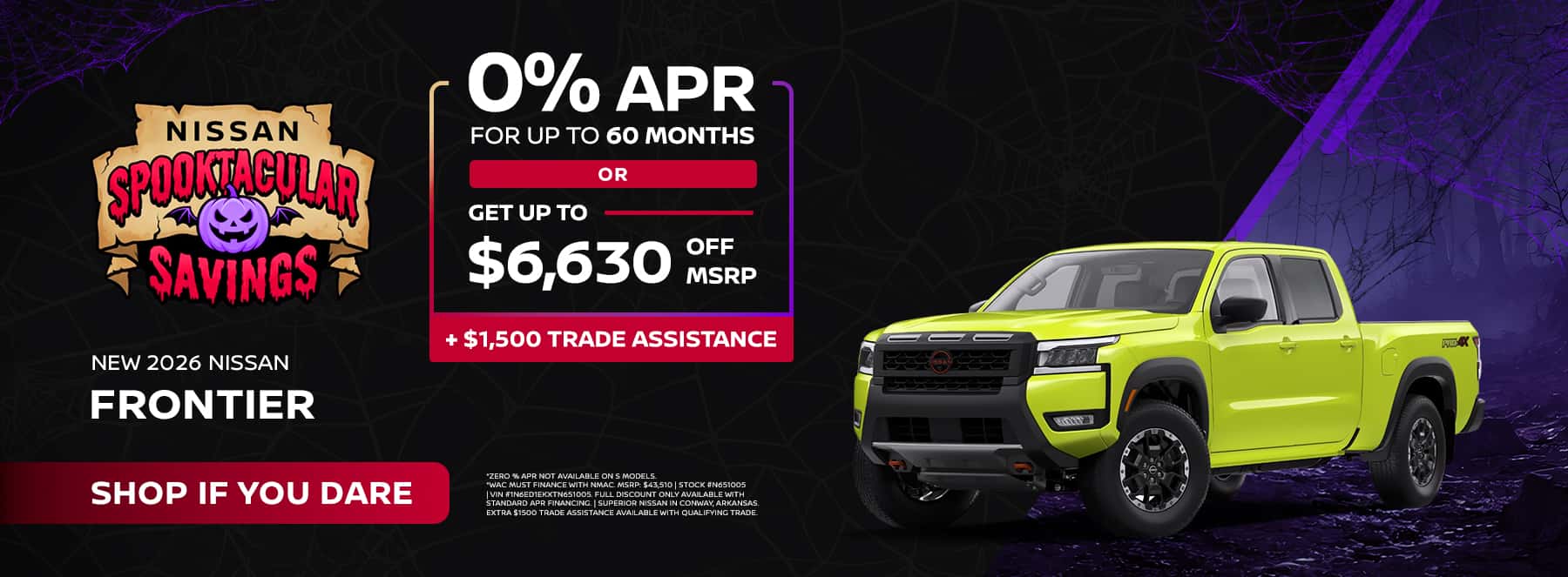 2026 Nissan Frontier Promo