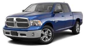 A blue 2020 Ram 1500 Classic is facing left.