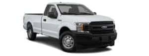 A white 2020 Ford F-150 XL is angled right on a white background.