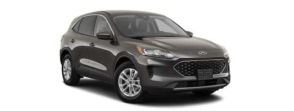 A b lack 2020 Ford Escape is angled right.