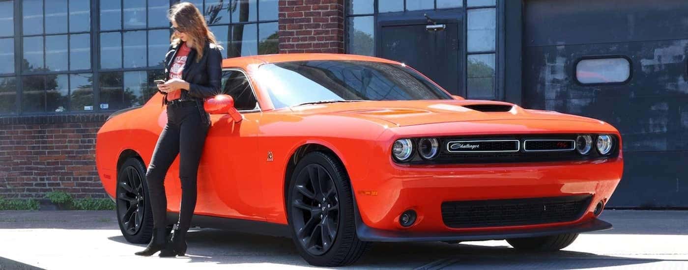 orange dodge challenger