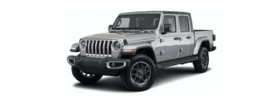 A grey 2021 Jeep Gladiator is angled left.