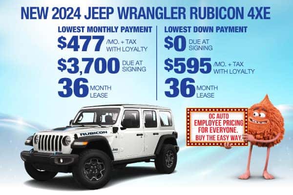 New 2024 Jeep Wrangler Rubicon 4xe | Orange Coast Chrysler Jeep Dodge Ram