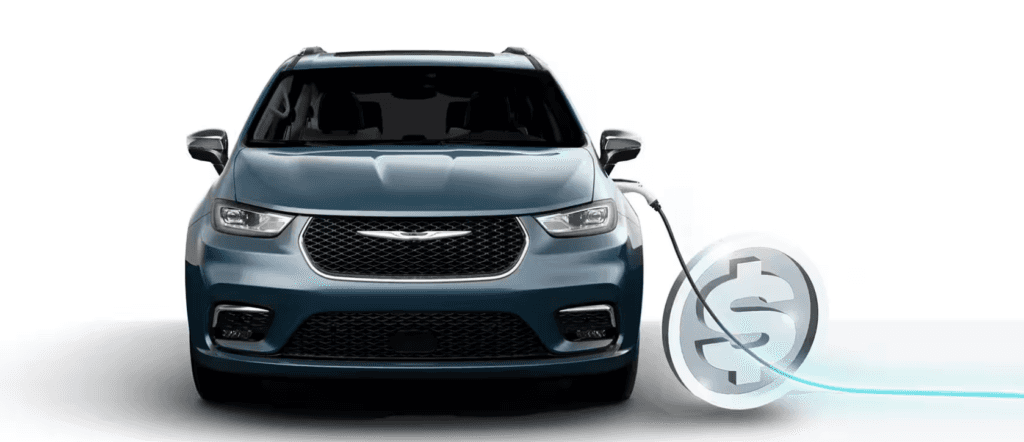 Exterior of a 2025 Chrysler Pacifica Hybrid