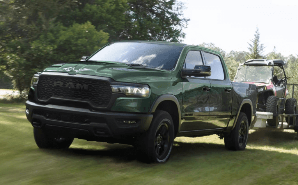 Exterior of a green 2026 RAM 1500 
