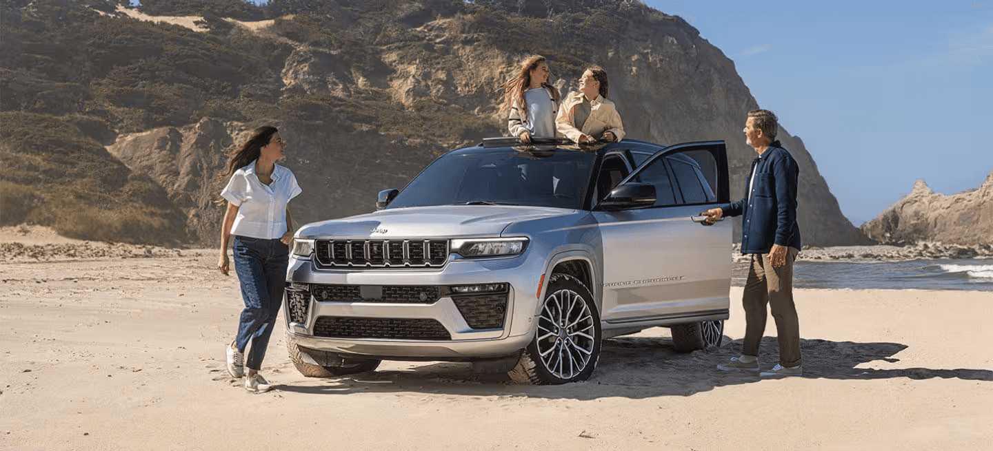 Family around the 2026 Jeep Grand Cherokee L