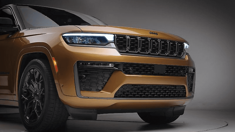 Orange Coast Jeep dealership in Costa Mesa California displaying new vehicle lineup
