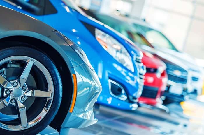 Rows of used cars in Costa Mesa, CA