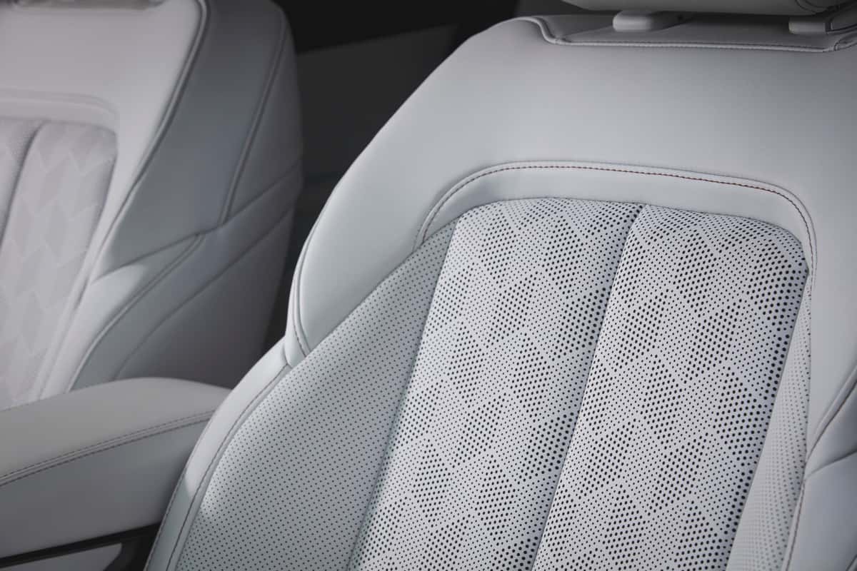Embroidered seats of the 2026 Jeep Cherokee Overland