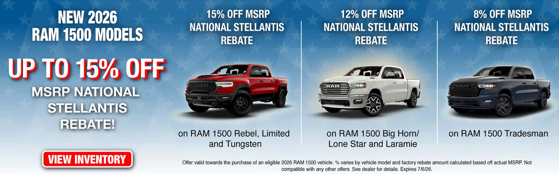 NEW 2026 RAM 1500 MODELS