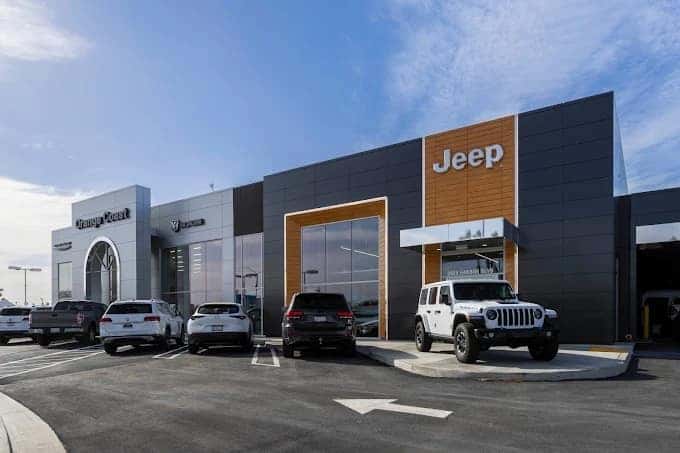 Orange Coast Jeep dealership showroom in Costa Mesa CA