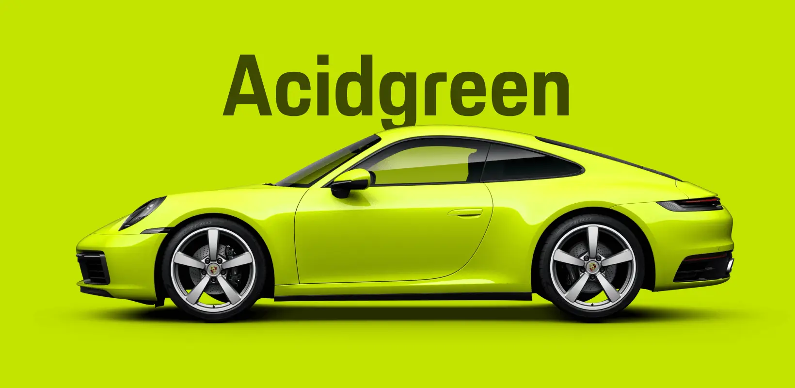 Acid Green Porsche