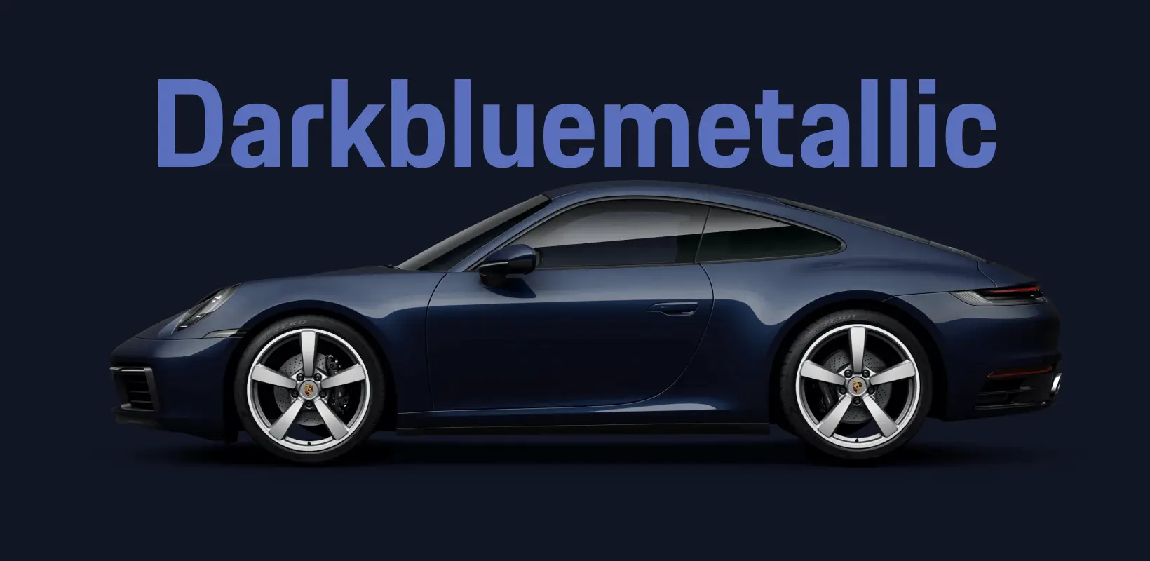 Dark Blue Metallic Porsche