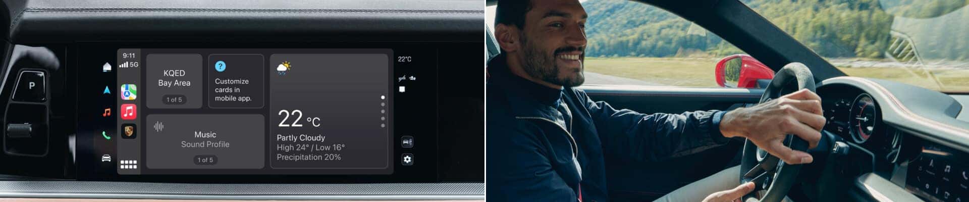 Porsche cars with Apple CarPlay