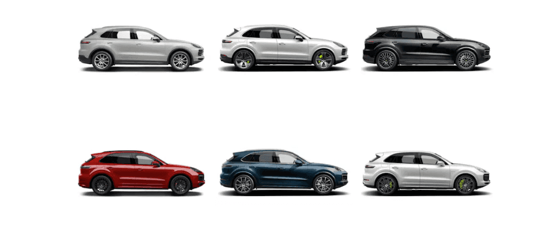 Porsche Cayenne Color Options Exterior Interior Package Levels