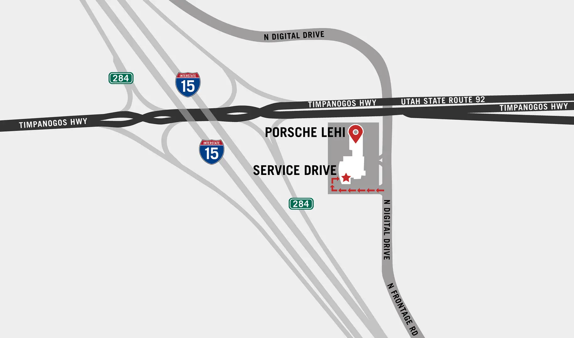 Directions To Our Service Dept Porsche Lehi