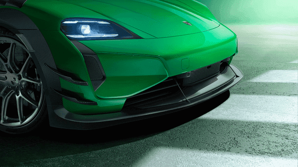 Manthey Taycan front diffuser and wheel