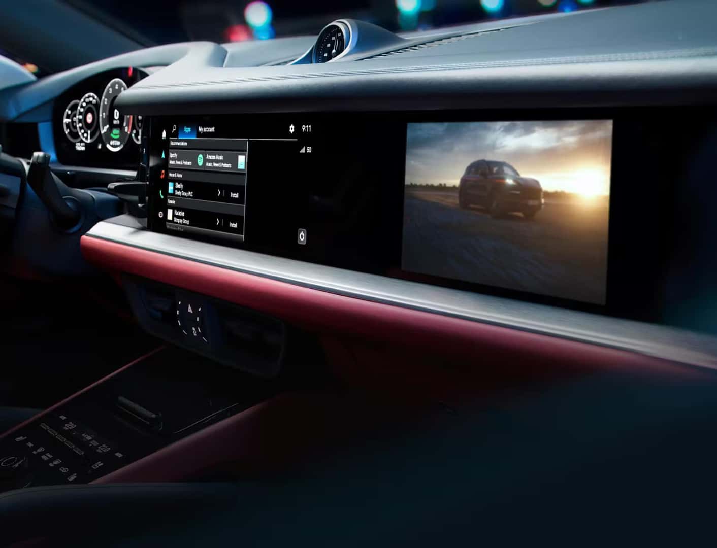 cayenne coupe infotainment display 