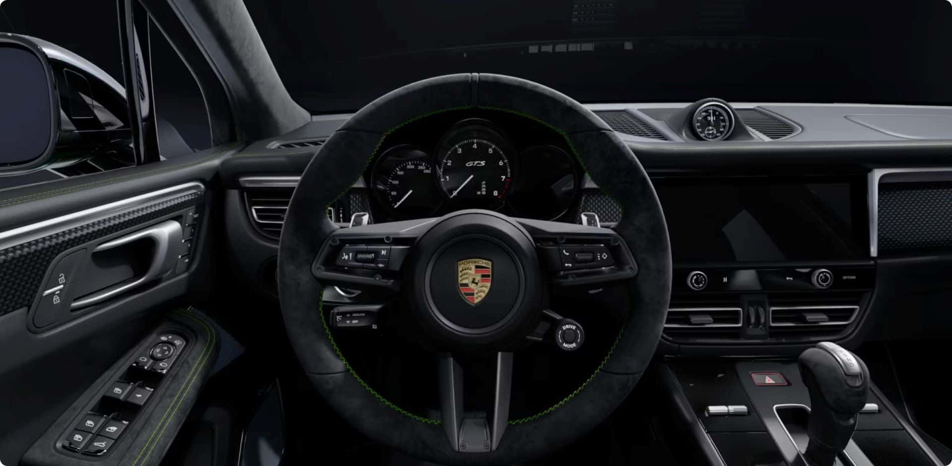 2025 porsche macan gts interior cockpit showcasing the technology of the driver's view