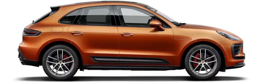 2025 porsche macan s trim level in orange