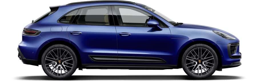 2025 porsche macan base model in blue