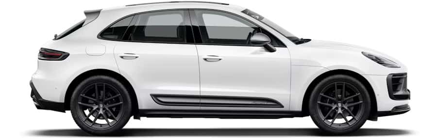2025 porsche macan t trim level in white
