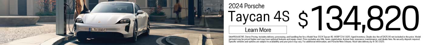 2024 Porsche Taycan 4S $134,820