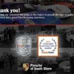 Dealer of the year award by DealerRater