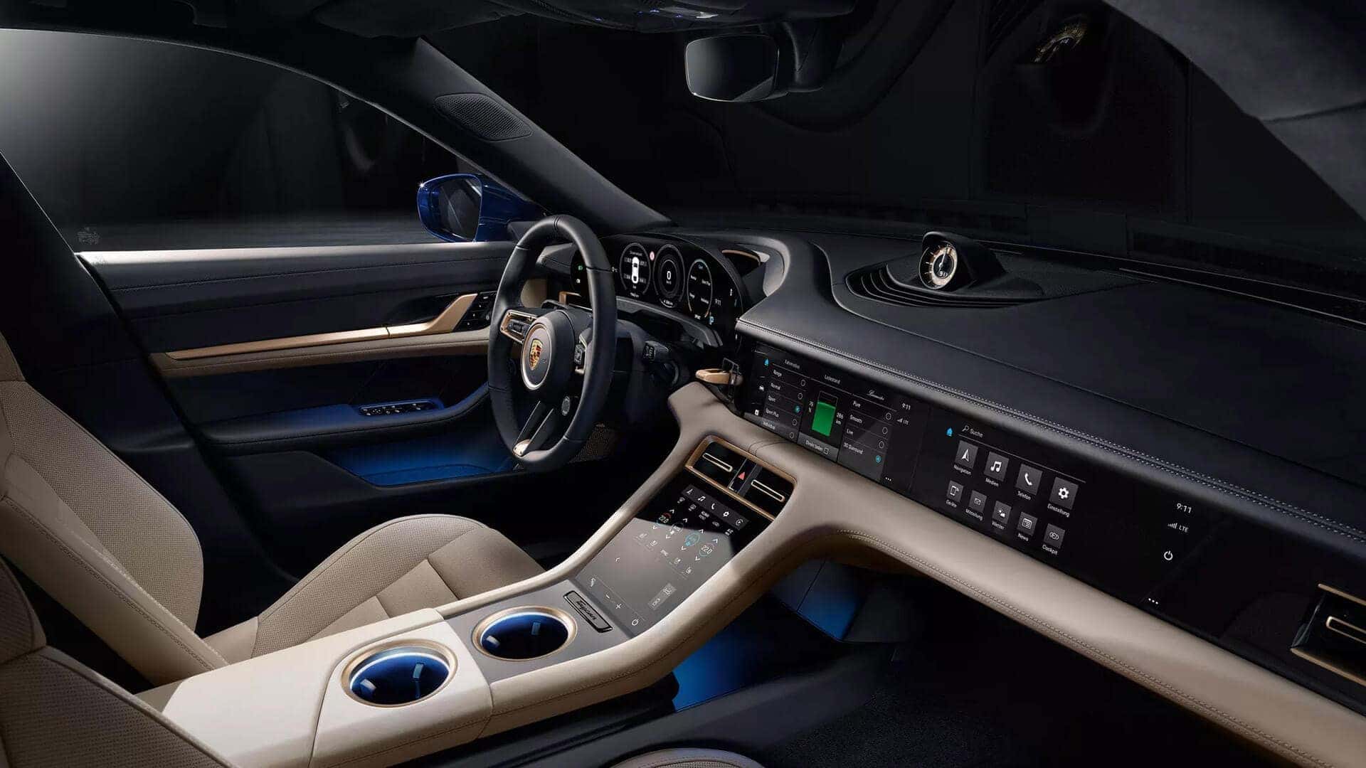 Porsche taycan салон