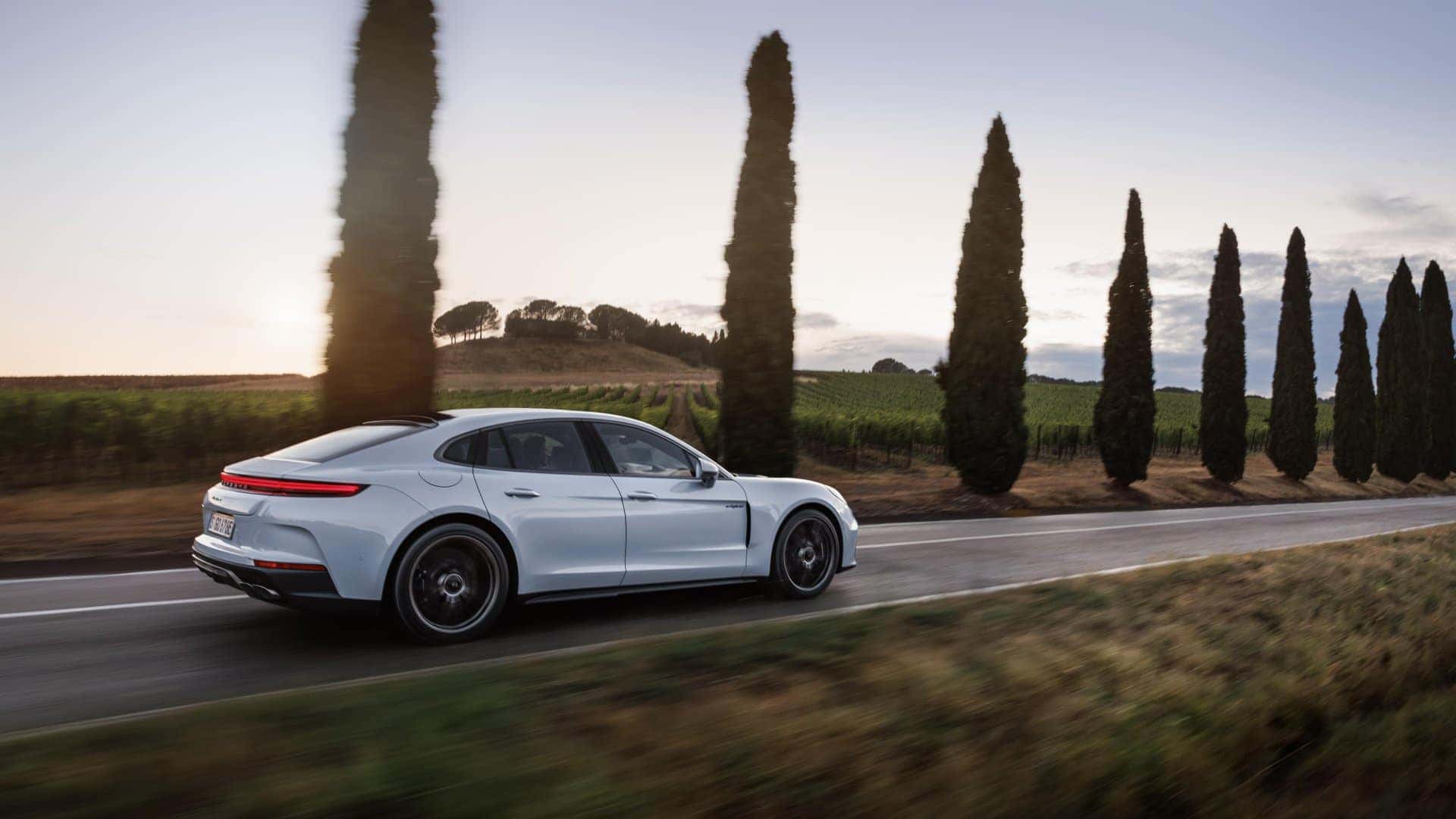 2025 Porsche Panamera driving on road