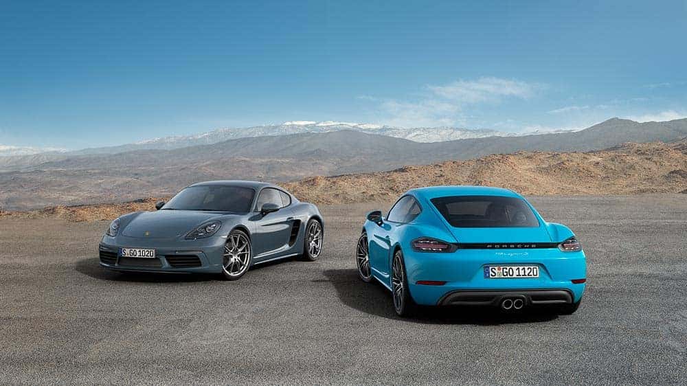 2022 porsche cayman blue