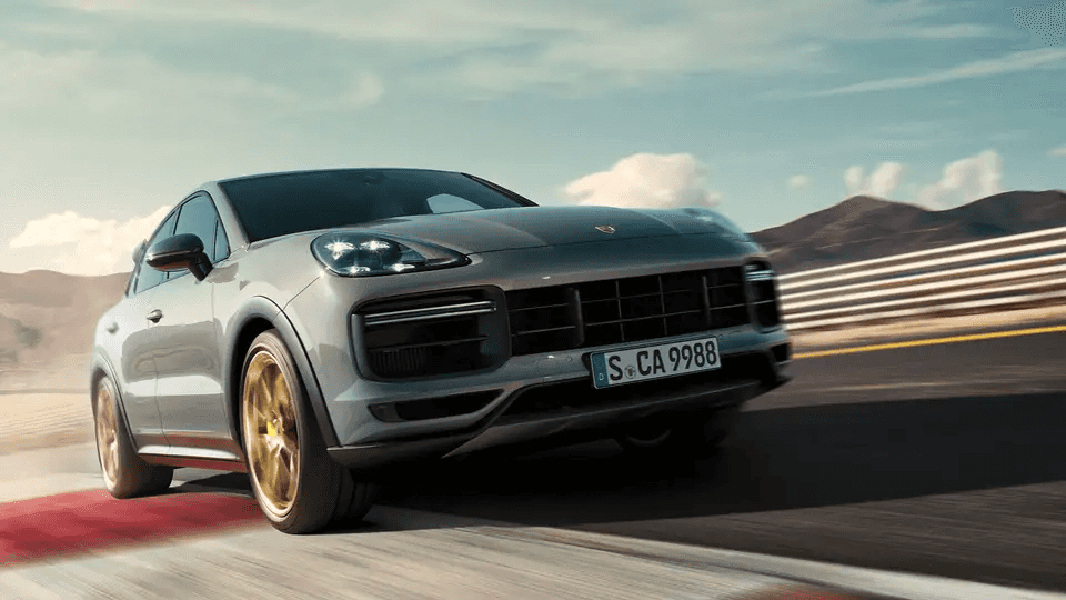 2023 Porsche Cayenne on Track