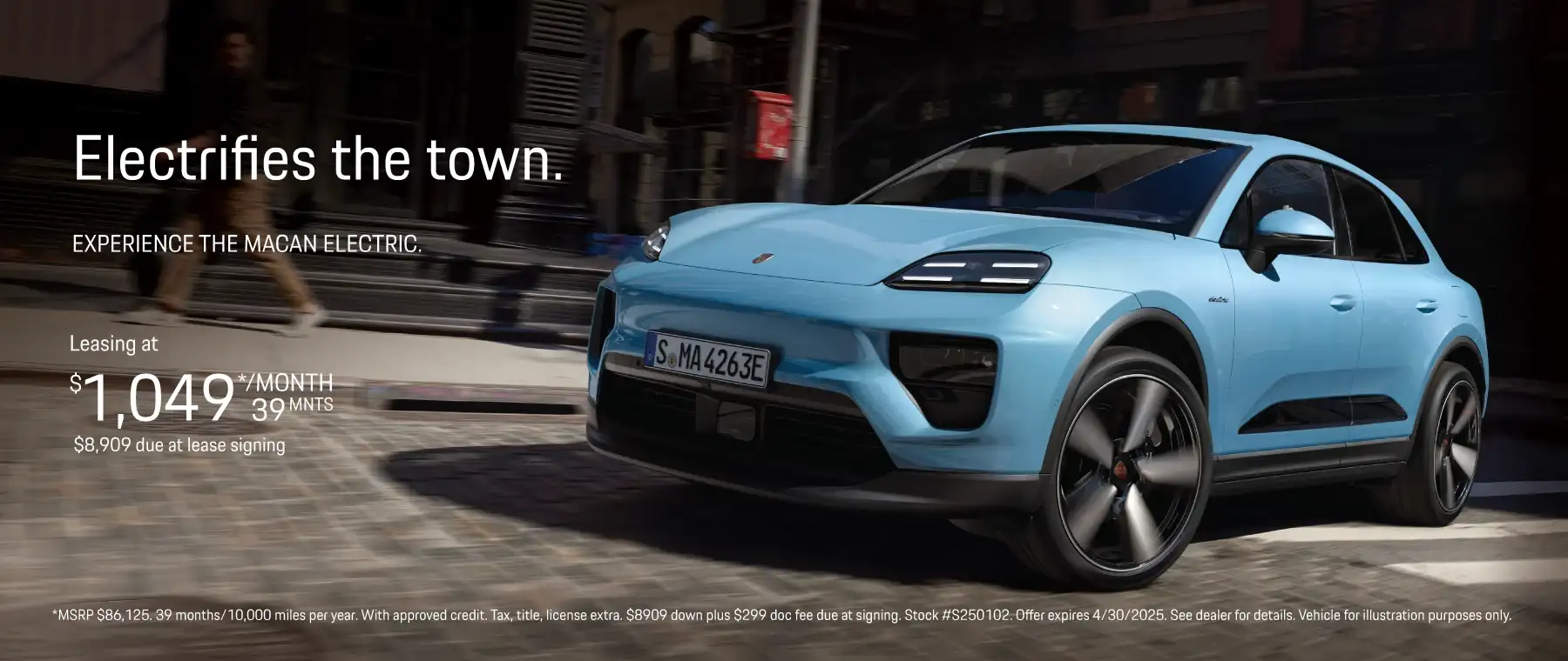 New 2025 Porsche Macan Electric - Lease for $1049/month