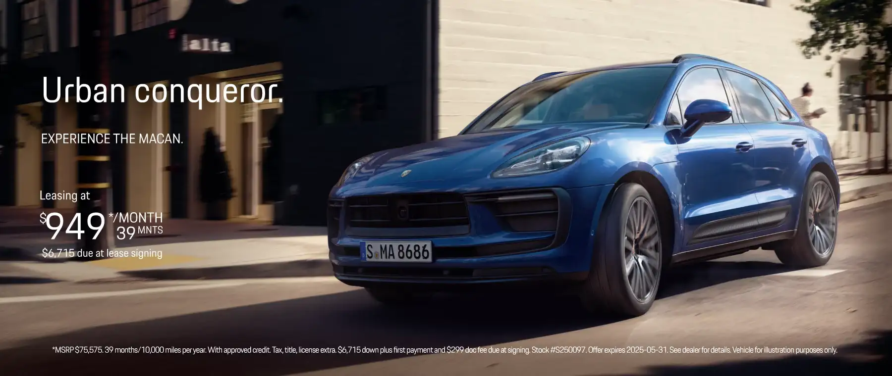 2025 PORSCHE MACAN #S250097 - Lease for $949/month, 39 months/10,000 miles per year*