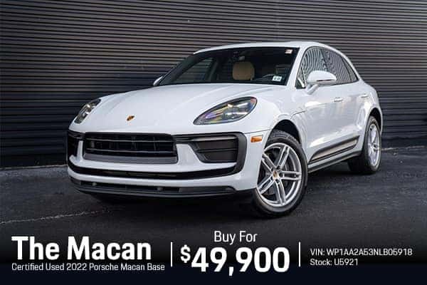 Certified Used 2022 Porsche Macan Base