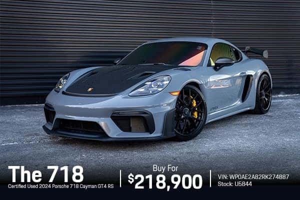 Certified Used 2024 Porsche 718 Cayman GT4 RS