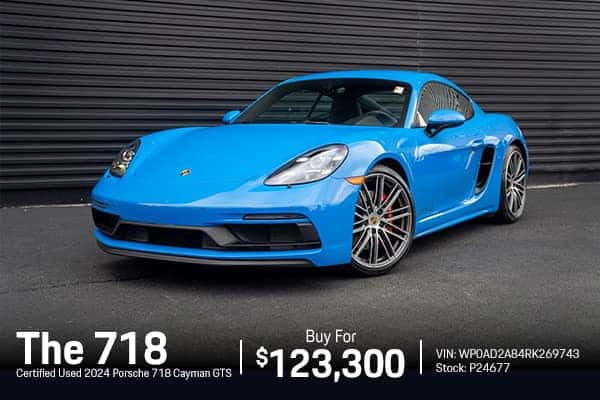 Certified Used 2024 Porsche 718 Cayman GTS