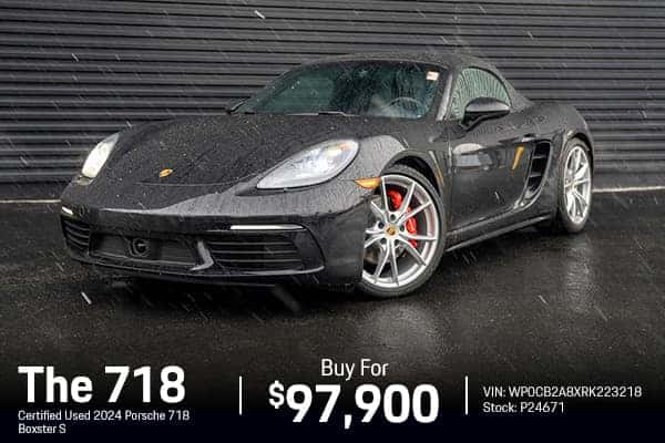 Certified Used 2024 Porsche 718 Boxster S