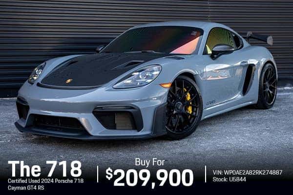 Certified Used 2024 Porsche 718 Cayman GT4 RS
