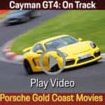 Porsche Cayman GT4 on track