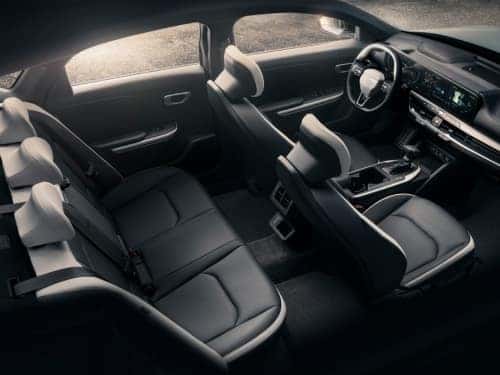 2025 Kia K4 overhead view of front and back seats