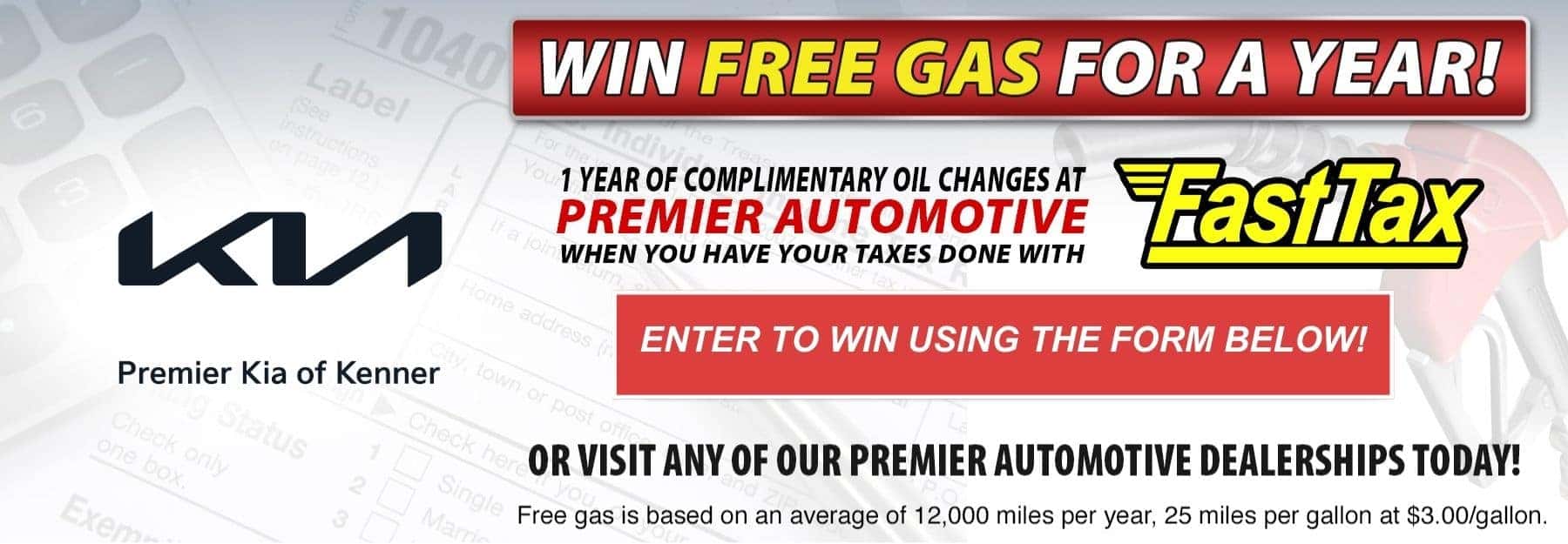 Win Free Gas for a Year