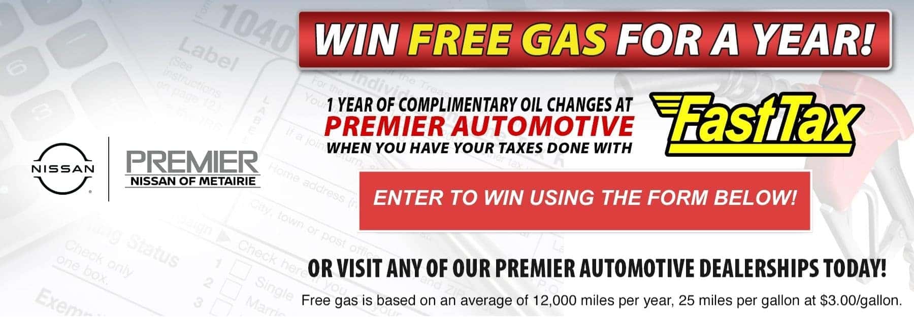 Win Free Gas for a Year