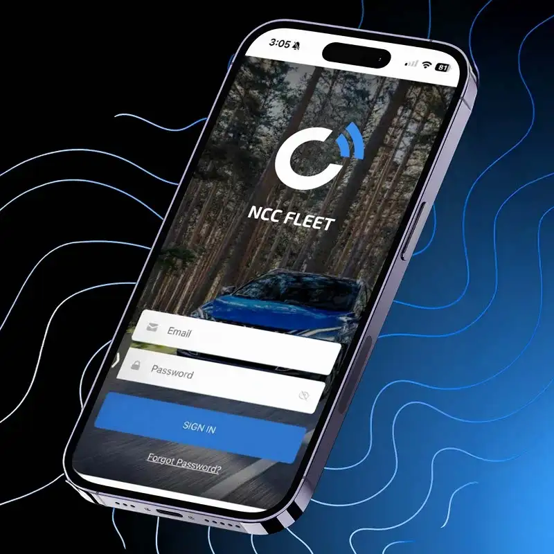 Nissan Fleet App login screen