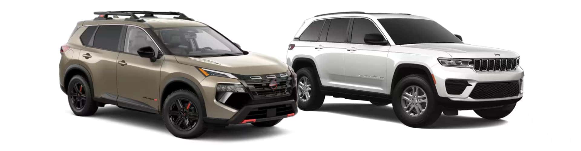 Nissan Rogue and Jeep Grand Cherokee Side by Side