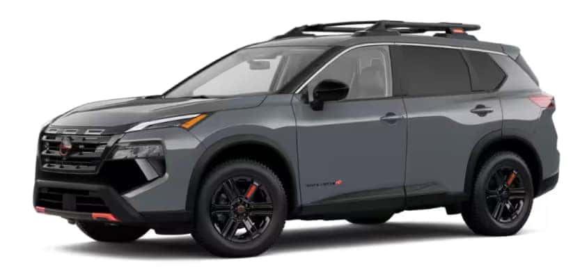 Dark Gray Nissan SUV side profile